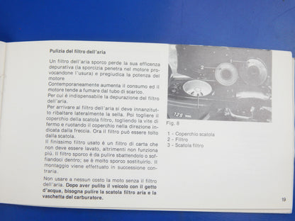 ORIGINAL LAVERDA ZUNDAPP 125 175 LZ USE CARE MAINTENANCE BOOK MANUAL ITALIAN - MotoRaider