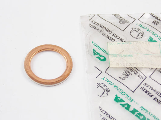 NOS OEM CAGIVA 1995-1996 600 RIVER / CANYON 600 EXHAUST SYSTEM GASKET 800039970 - MotoRaider