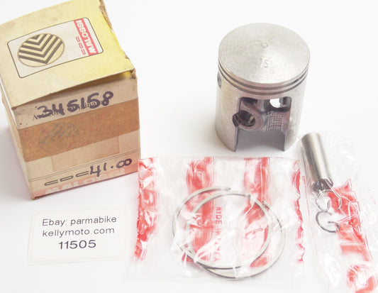 NOS MALOSSI 345158 PISTON + RINGS + PIN + CLIPS SET CPL. D. 41 mm PIAGGIO CIAO - MotoRaider