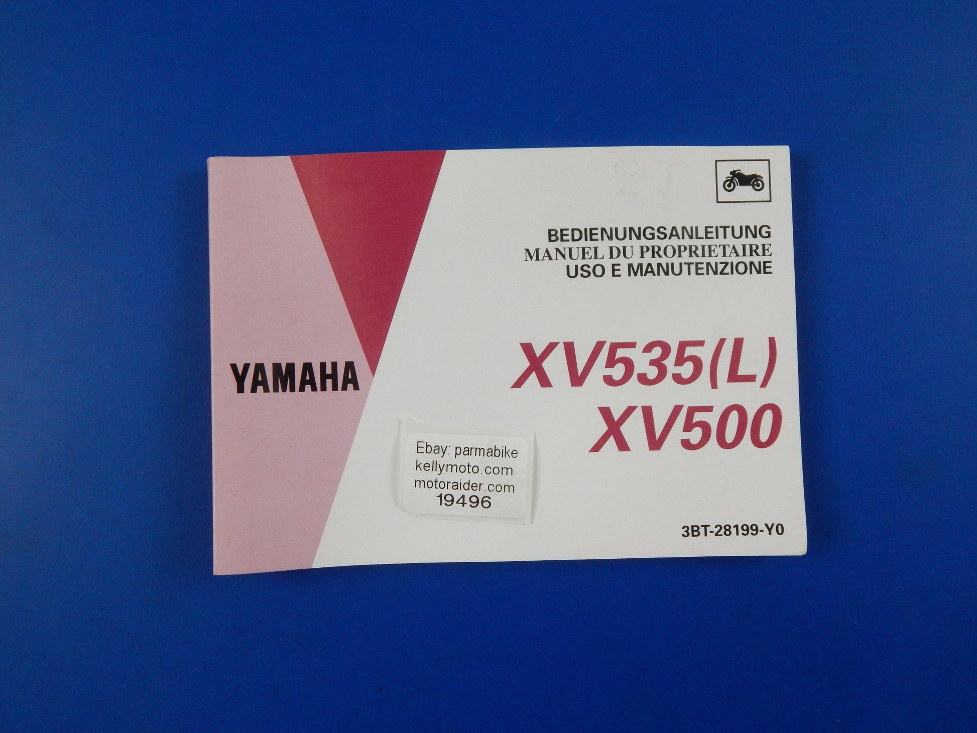 1992 YAMAHA XV500 XV535(L) USER OWNER MANUAL BOOK 3BT-28199-Y0 MULTI LANGUAGE - MotoRaider