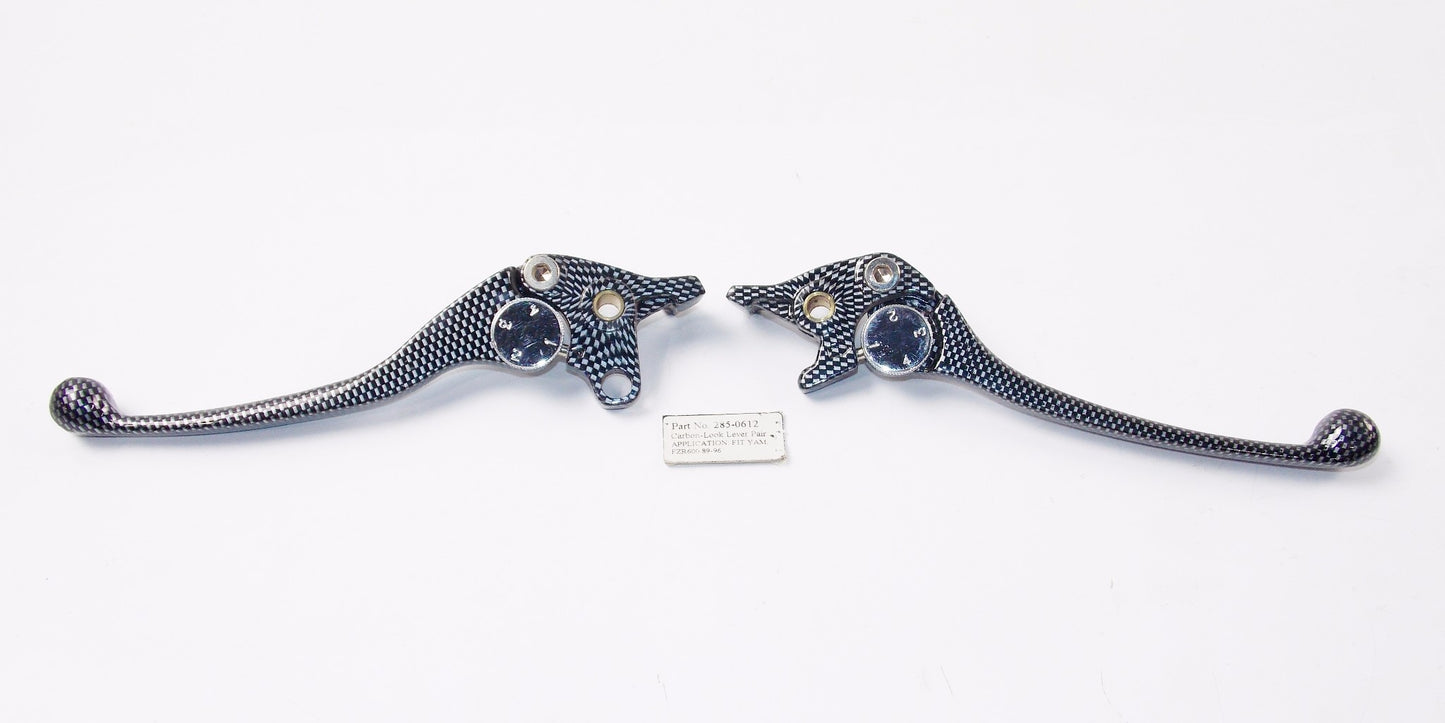 PRO SPORT CARBOR-LOOK CLUTCH/BRAKE LEVER SET YAMAHA 1989-1996 FZR600 285-0612 - MotoRaider