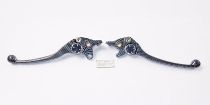 PRO SPORT CARBOR-LOOK CLUTCH/BRAKE LEVER SET YAMAHA 1989-1996 FZR600 285-0612 - MotoRaider