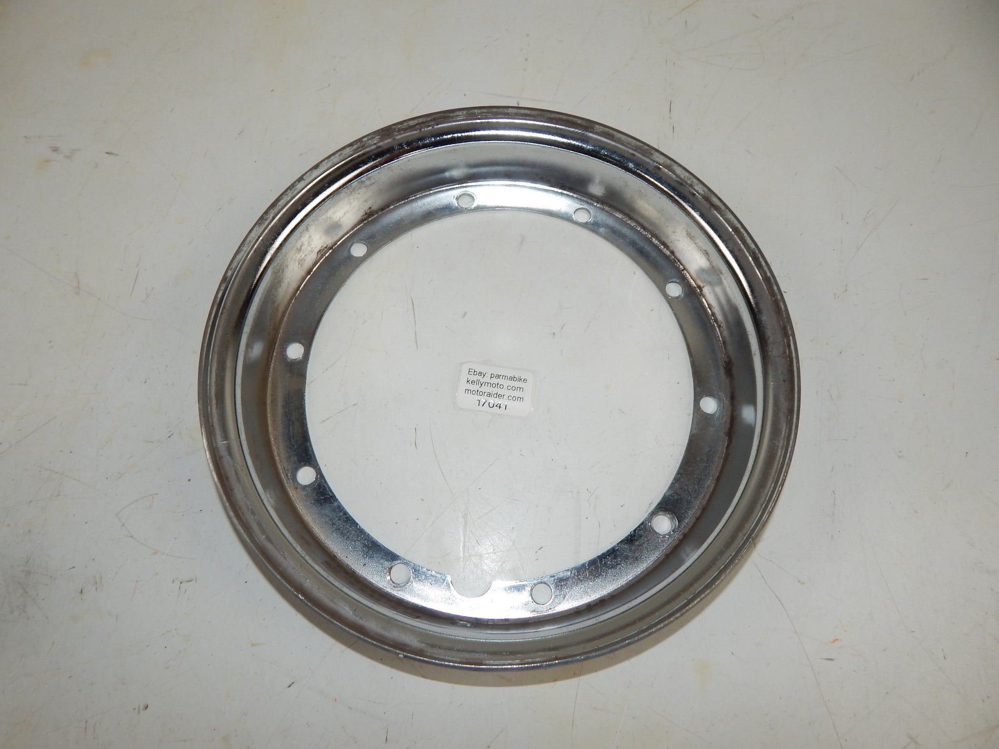LML HALF CHROME RIM 10" STELLA STAR VESPA VINTAGE SCOOTER FRONT REAR - MotoRaider