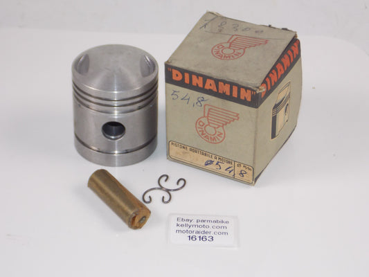 NOS DINAMIN 192 PISTON 54.8 MM MV 125 SPORT+15 MM PIN+CIRCLIPS #16163 - MotoRaider