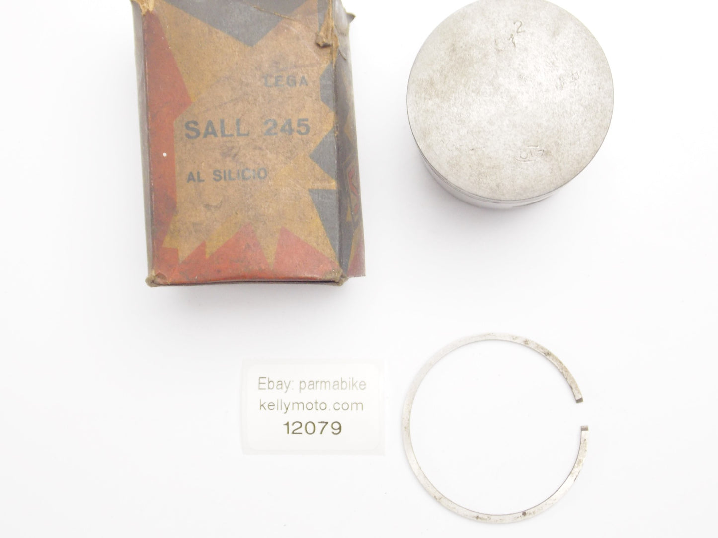 NOS SALL 245 PISTON + RING DIAMETER 51.2 mm MOTORCYCLE SCOOTER MOPED VINTAGE - MotoRaider
