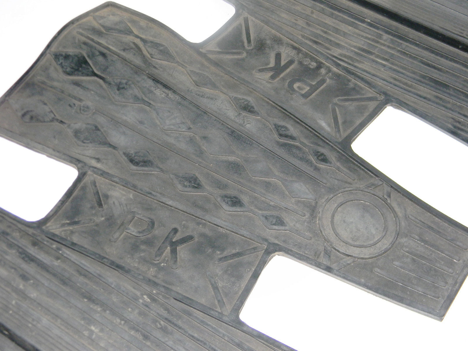 NOS Vespa PK BLACK RUBBER FLOORMAT Scooter Floor Mat Protector Liner Pad PK50 80 - MotoRaider