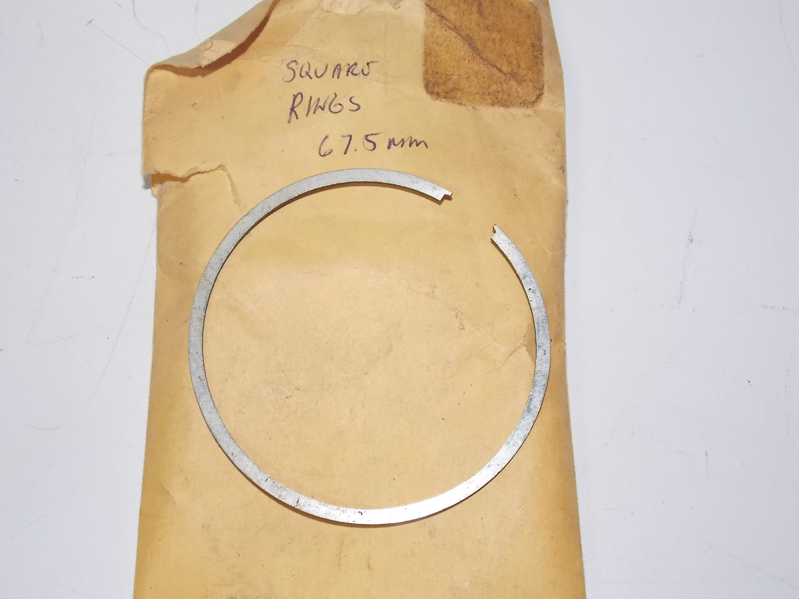 NOS Puch Allstate 67.5mm PISTON SQUARE RING Vintage Motorcycle Sachs DKW - MotoRaider