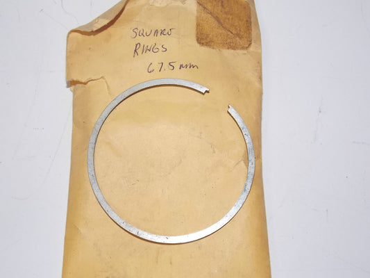 NOS Puch Allstate 67.5mm PISTON SQUARE RING Vintage Motorcycle Sachs DKW - MotoRaider