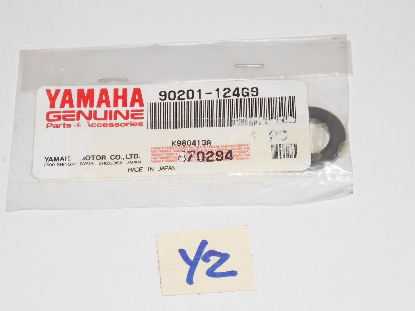 NOS Yamaha 1985 2011 Raptor Y80 V Star TTR125 Riva 180 WASHER PLATE 90201-124G9 - MotoRaider