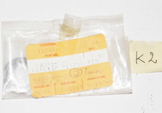 NOS Kawasaki 1966 2012 KX500 KZ750 KDX400 ER650 KLE650 ZR1200 CIRCLIP 92036-008 - MotoRaider