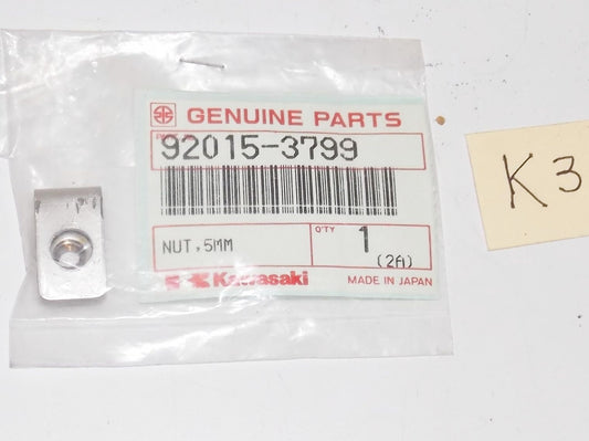 NOS Kawasaki 1989 1990 1992 1993 1994 1995 1996 JF650 JL650 5mm NUT 92015-3799 - MotoRaider
