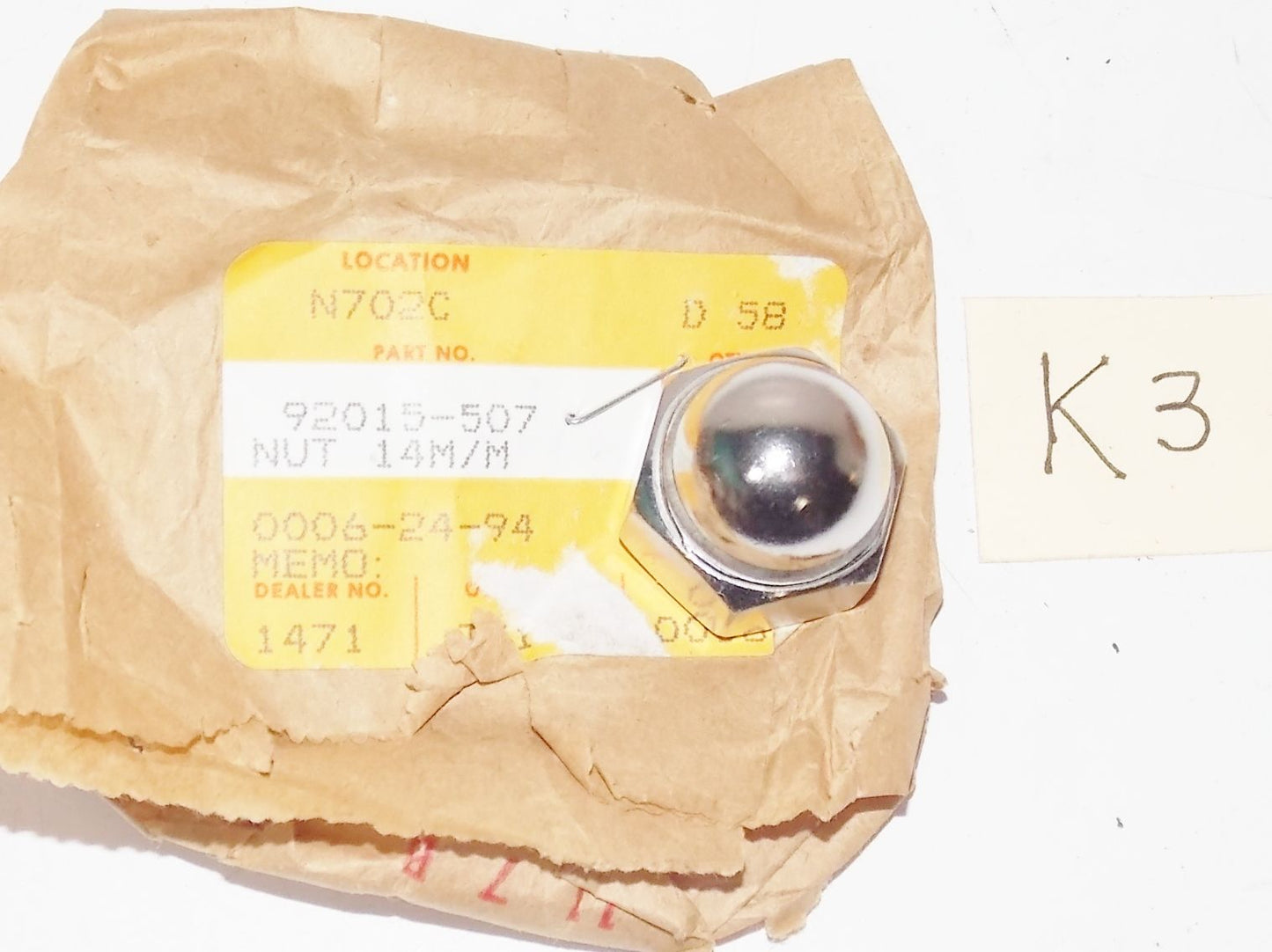 NOS OEM Kawasaki 1976 1979 1984 1992 1995 Jet Ski JS440 JS550 14mm NUT 92015-507 - MotoRaider