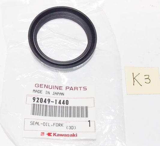 NOS KAWASAKI 1996 1998 2001 2002 2004 KX125 KX250 KX500 FORK OIL SEAL 92049-1440 - MotoRaider