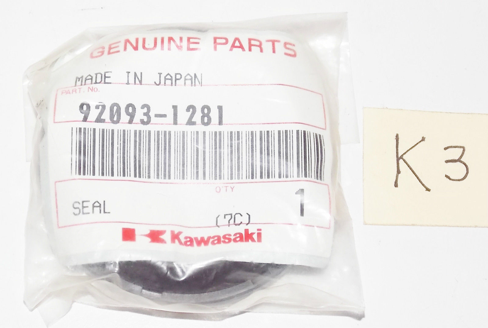 NOS OEM NEW KAWASAKI 1989 KX125 KX250 KX500 FRONT FORK OIL SEAL 92093-1281 - MotoRaider