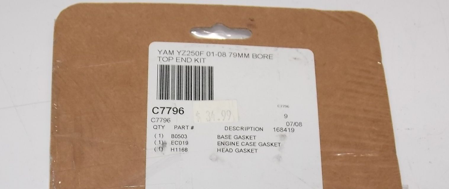 NEW COMETIC 79mm TOP END GASKET KIT 2001 2002 2003 2006 2008 YAMAHA YZ250 C7796 - MotoRaider