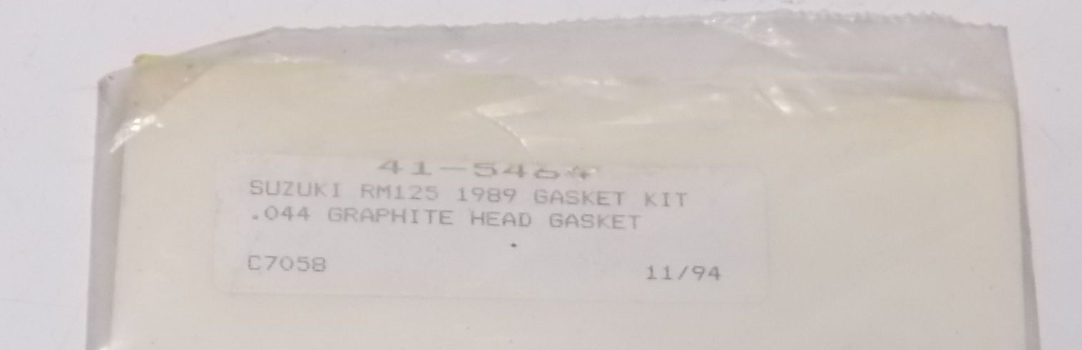 NEW COMETIC TOP END GASKET SEAL KIT SET 1989 SUZUKI RM125 C7058 - MotoRaider