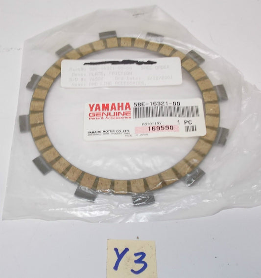 NOS OEM NEW YAMAHA 1998 1999 2000 YZ400F WR400F CLUTCH FRICTION PLATE 5BE-16321 - MotoRaider