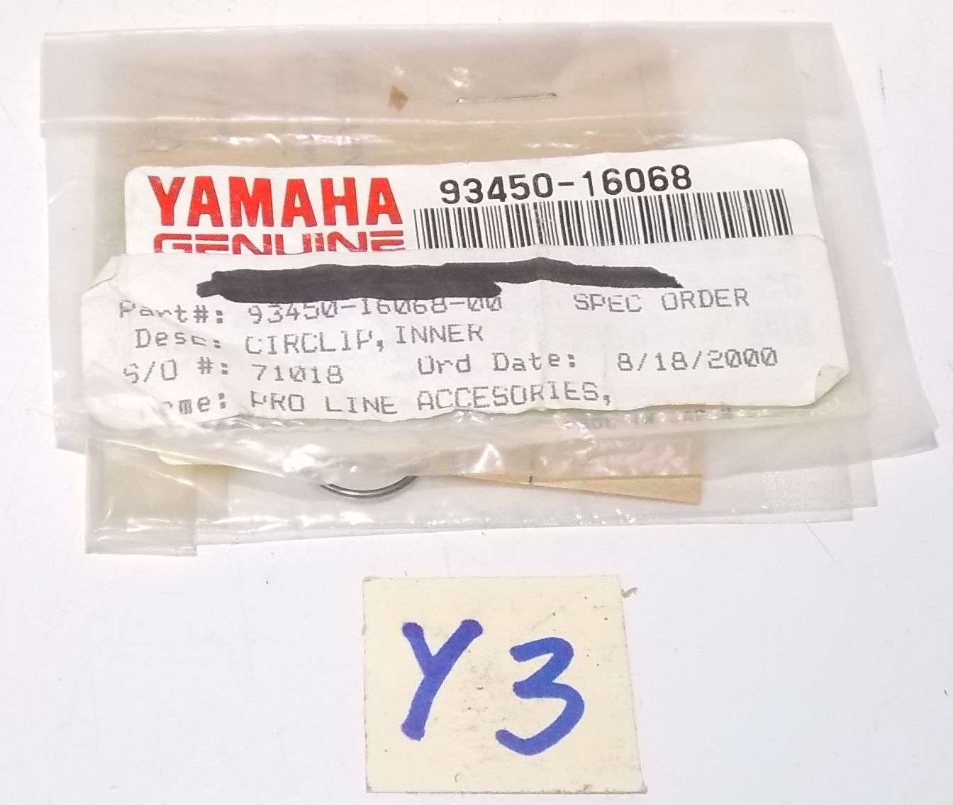 YAMAHA 1981 2011 YZ125 YZ80 TTR125 RADIAN SECA RIVA 200 TMAX CIRCLIP 93450-16068 - MotoRaider