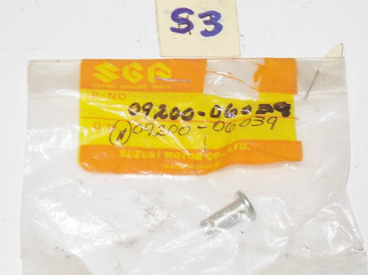 OEM NOS NEW SUZUKI 1985 1986 1987 DR100 DR250 REAR BRAKE ROD PIN 09200-06039 - MotoRaider