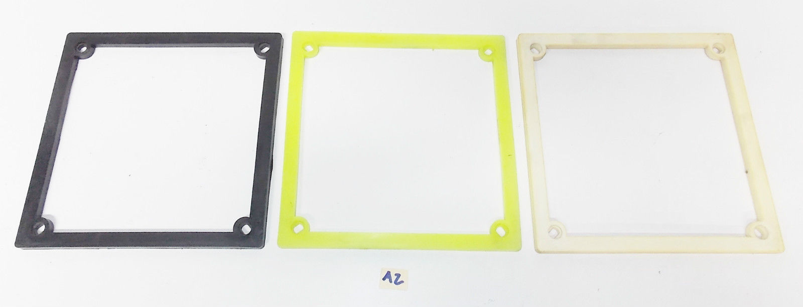 3 VINTAGE LICENSE PLATE FRAME BAZEL 6.5"X6.5" (165X165MM) CAR SCOOTER MOTORCYCLE - MotoRaider