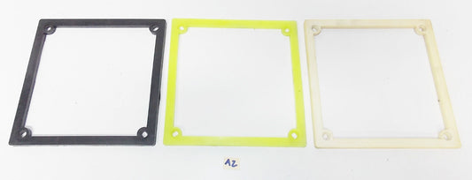 3 VINTAGE LICENSE PLATE FRAME BAZEL 6.5"X6.5" (165X165MM) CAR SCOOTER MOTORCYCLE - MotoRaider