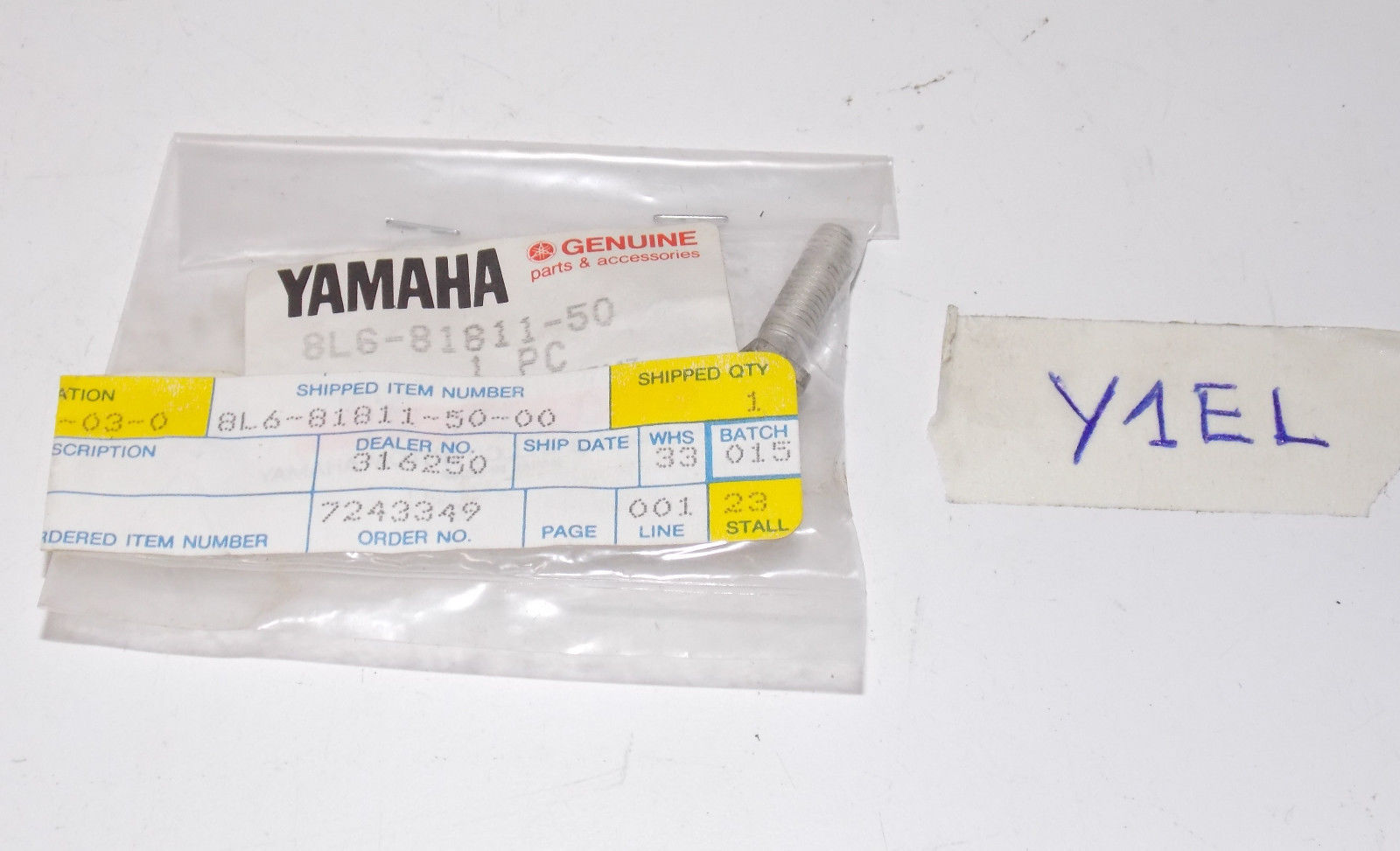 NOS YAMAHA BRUSH 1981-1984 8L6-81811-50 EL340E-340G EXCEL 111 PHAZER SE - MotoRaider
