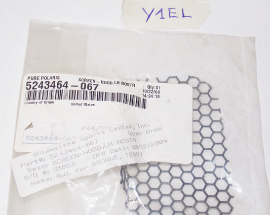 NOS POLARIS 440 500 600 700 8001999 2004 NOSTRIL SCREEN HOOD LH 5243464-067 - MotoRaider