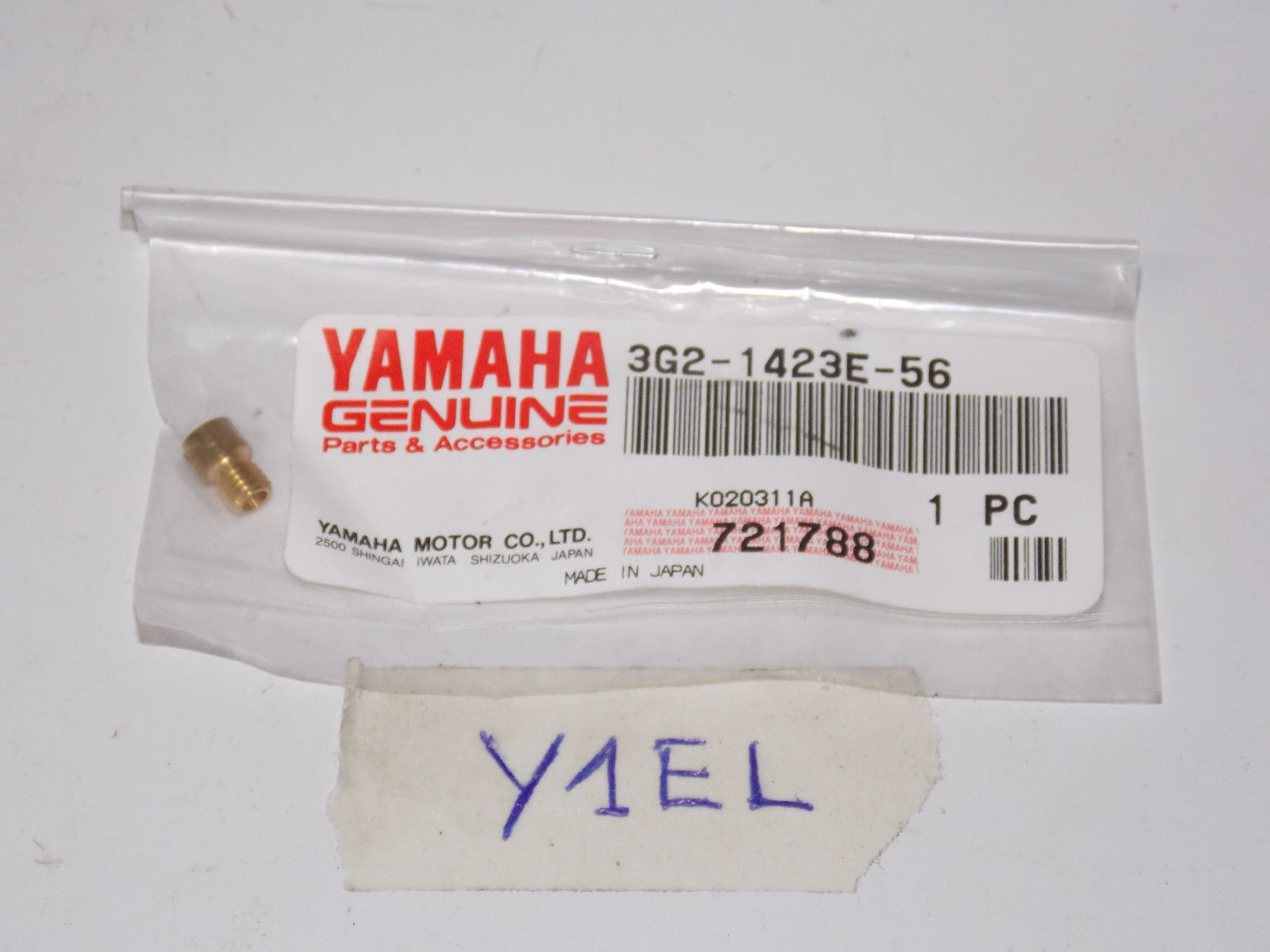 NOS YAMAHA MAIN JET 1995-06 3G2-1423E-56 VMAX 500 600 700 SX VENON PHAZER 500 - MotoRaider