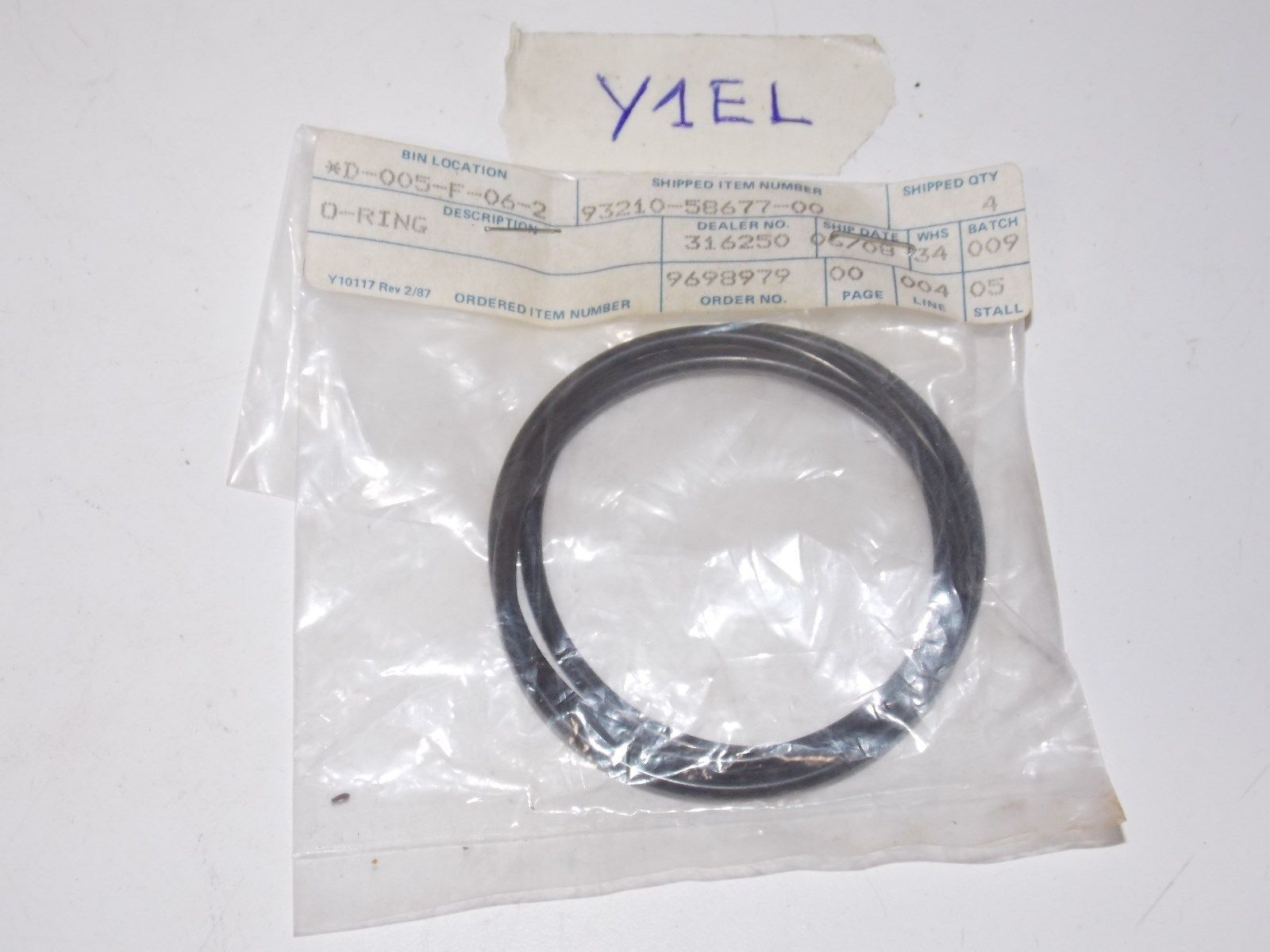 NOS YAMAHA O RING 1984-94 93210-58677 V6 SPECIAL 150 ETXK 175 ETLJ L200 TXRS - MotoRaider
