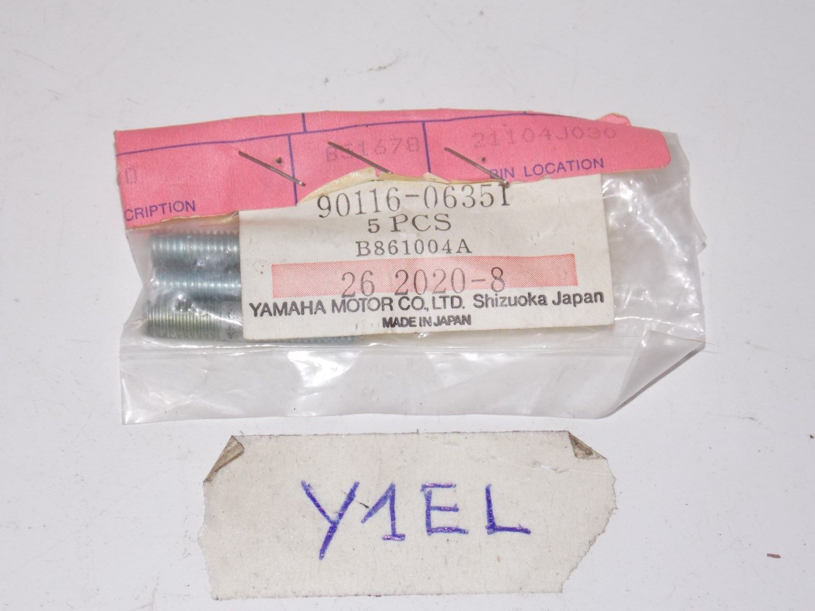 NOS YAMAHA STUD BOLT 1981-1988 90116-06351 XJ 550H FJ 600L FZ 600S RADIAN - MotoRaider