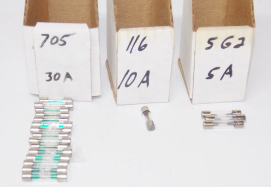 ASSORTED ELECTRICAL FUSES  30A 10A  5A MOTORCYCLE SNOWMOBILE QUAD ATV NEW - MotoRaider