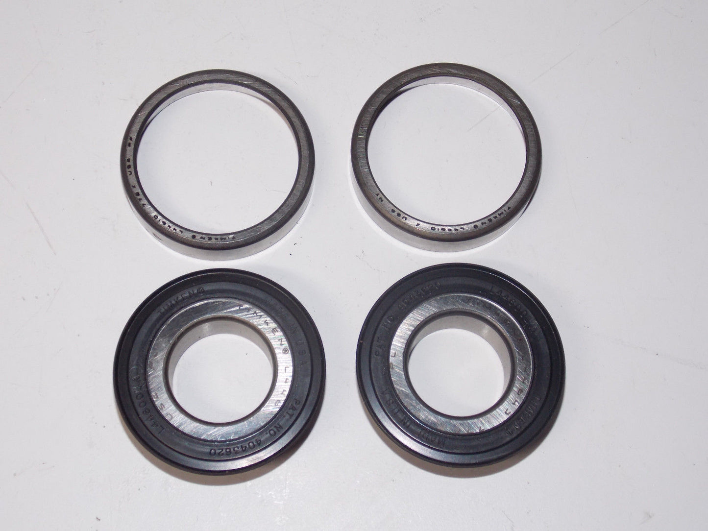 1 PAIR TIMKEN BEARING CUP AND CONE SET 44610 44643 MOTORCYCLE STEARING HEAD - MotoRaider