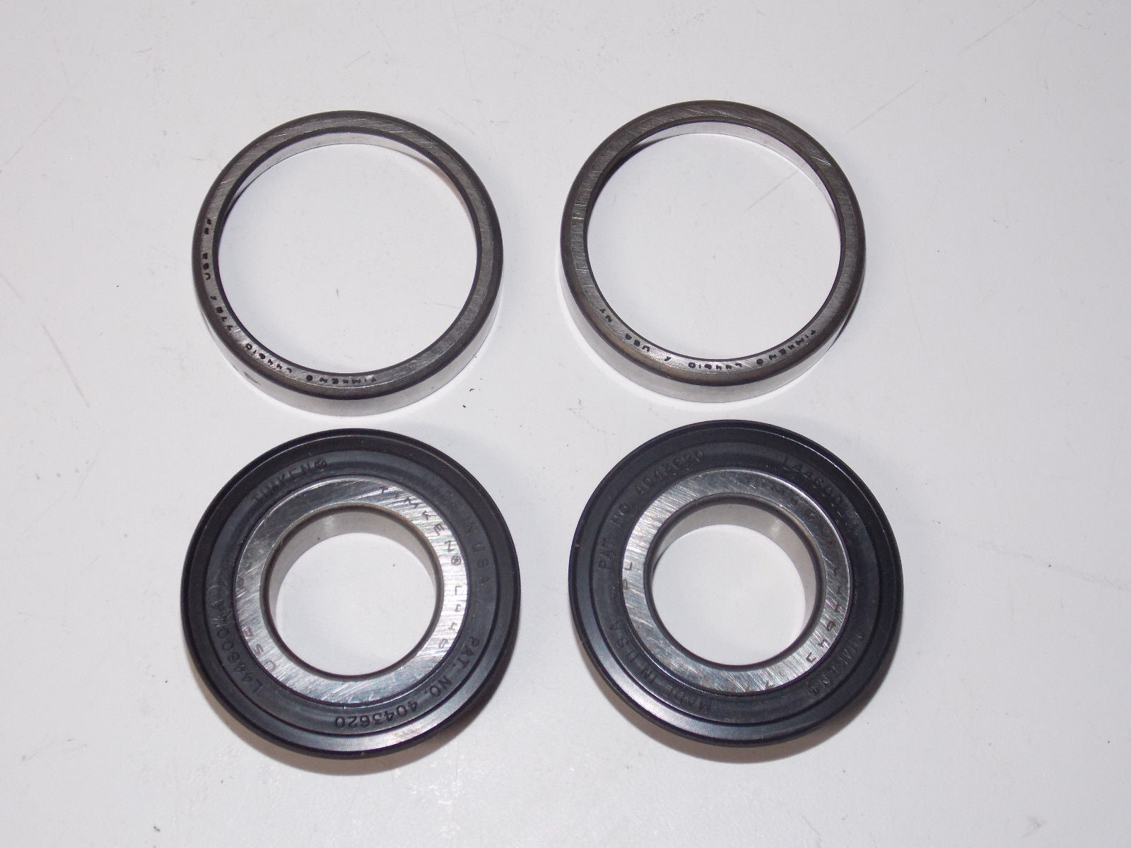 1 PAIR TIMKEN BEARING CUP AND CONE SET 44610 44643 MOTORCYCLE STEARING HEAD - MotoRaider