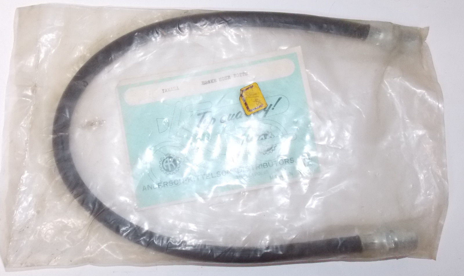 NOS YAMAHA LOWER HYDRAULIC BRAKE HOSE 22" LONG 570MM VINTAGE - MotoRaider