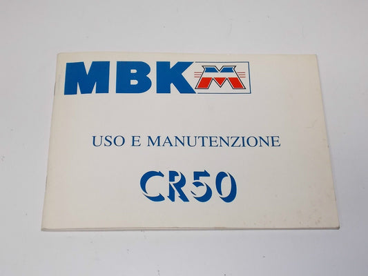 NEW 1992 MBK CR50 OWNER MANUAL BOOK IN ITALIAN YAMAHA SCOOTER MOTOBECANE - MotoRaider