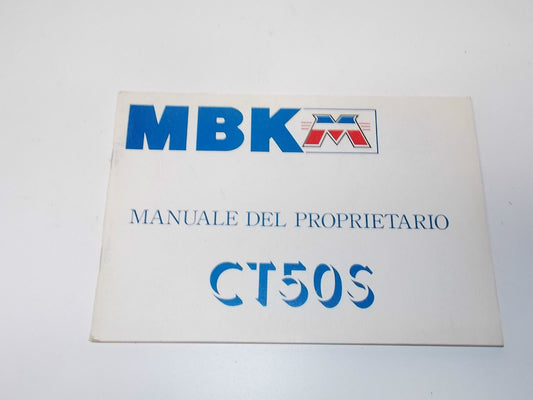 NEW 1990'S MBK CT50S OWNER MANUAL BOOK IN ITALIAN YAMAHA SCOOTER MOTOBECANE - MotoRaider