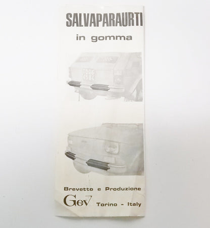 1980'S NOS INNOCENTI MINI 90 120 FRONT REAR BUMPER RUBBER PROTECTOR KIT ITALY - MotoRaider