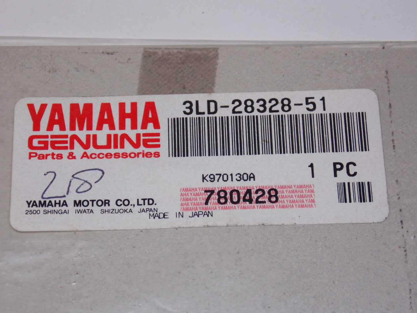 NOS OEM YAMAHA  1990  XTZ750 EMBLEM STICKER DECAL GRAPHIC MARK  3LD-28328-51 - MotoRaider