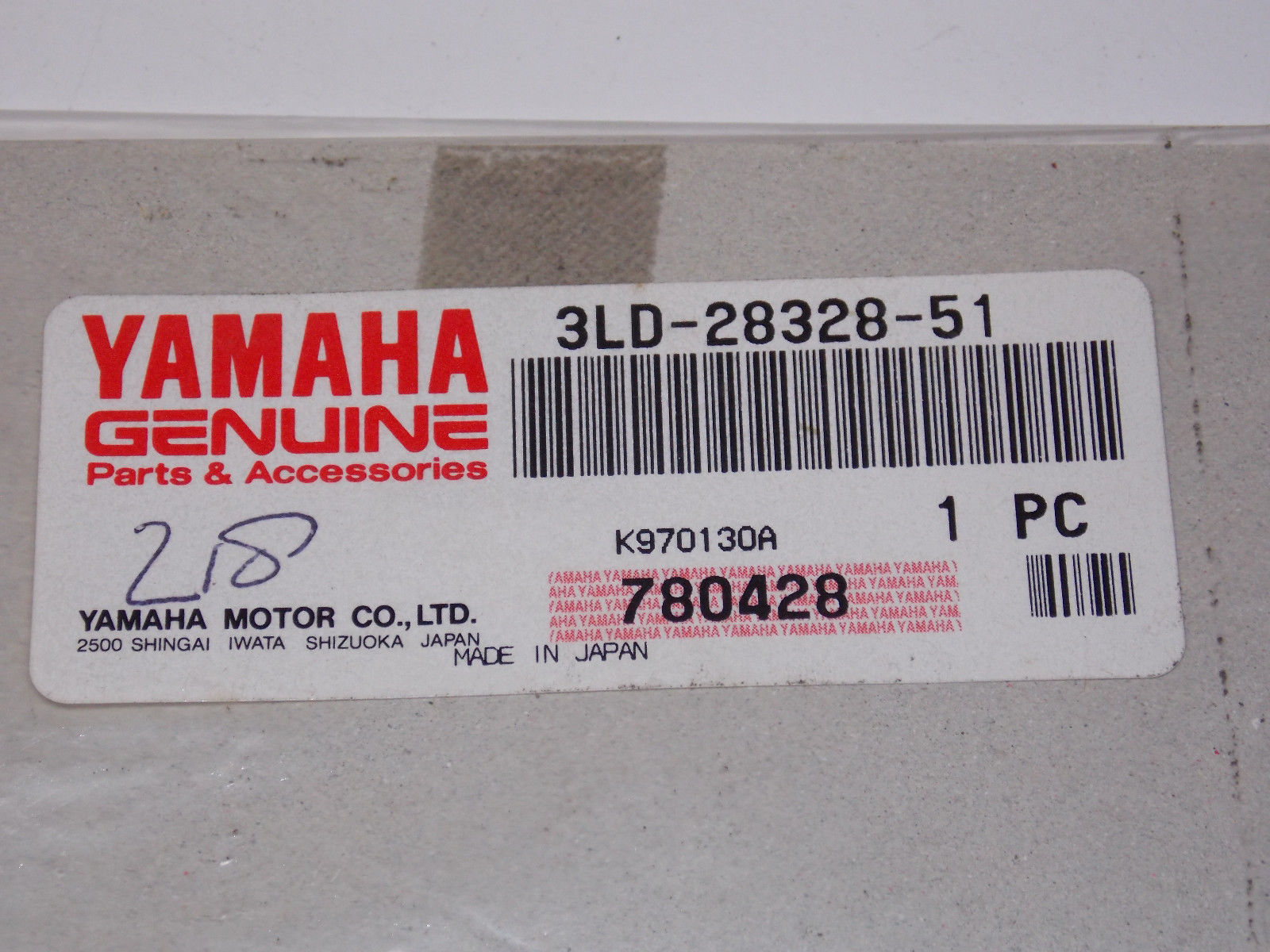 NOS OEM YAMAHA  1990  XTZ750 EMBLEM STICKER DECAL GRAPHIC MARK  3LD-28328-51 - MotoRaider