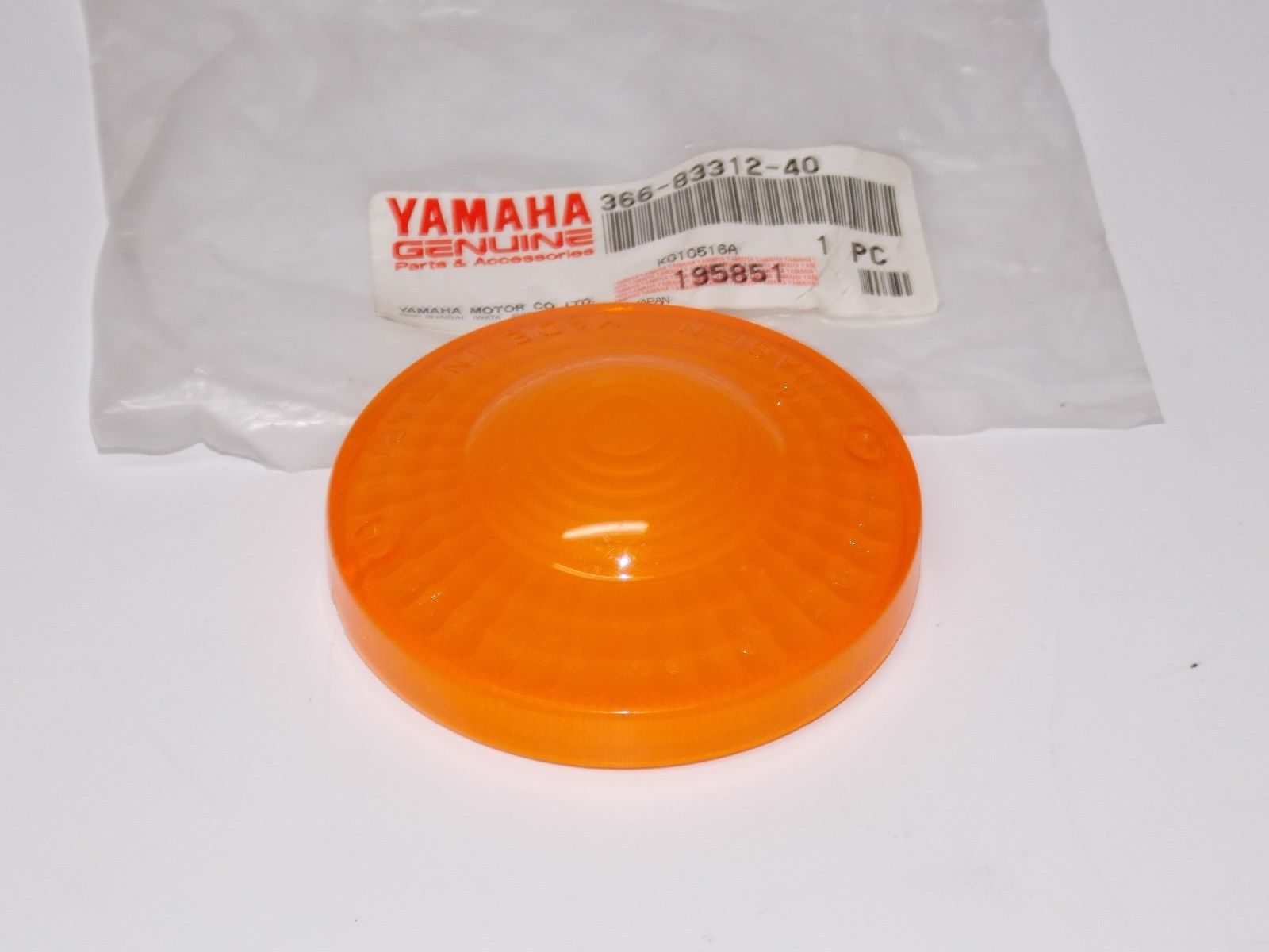 NOS YAMAHA 1986 1987 1988 TURN SIGNAL INDICATOR LENS FLASHER XT500 366-83312-40 - MotoRaider
