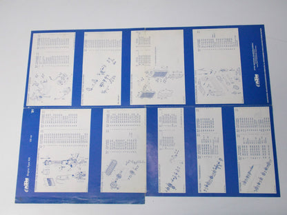 1991 KTM 125CC 502 ENGINE SPARE PARTS POSTER MANUAL MOTOR LIST 3.203.22 - MotoRaider