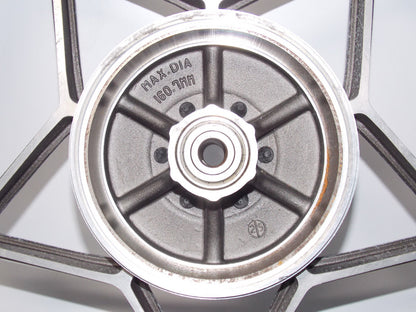 NEW 1980'S NOS 18" x 1.85 ENKEI BLACK ALLOY WHEEL FRONT SUZUKI TUBELESS JAPAN - MotoRaider