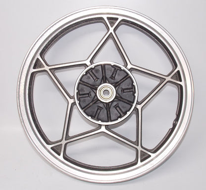 NEW 1980'S NOS 18" x 1.85 ENKEI BLACK ALLOY WHEEL FRONT SUZUKI TUBELESS JAPAN - MotoRaider