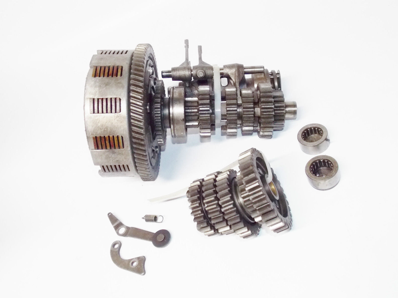 OEM 1980 SUZUKI GS450 TRANSMISSION CLUTCH ASSEMBLY MOTOR ENGINE GEARBOX GEAR - MotoRaider