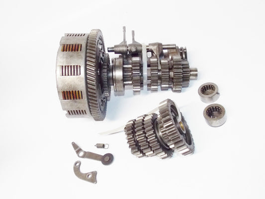 OEM 1980 SUZUKI GS450 TRANSMISSION CLUTCH ASSEMBLY MOTOR ENGINE GEARBOX GEAR - MotoRaider