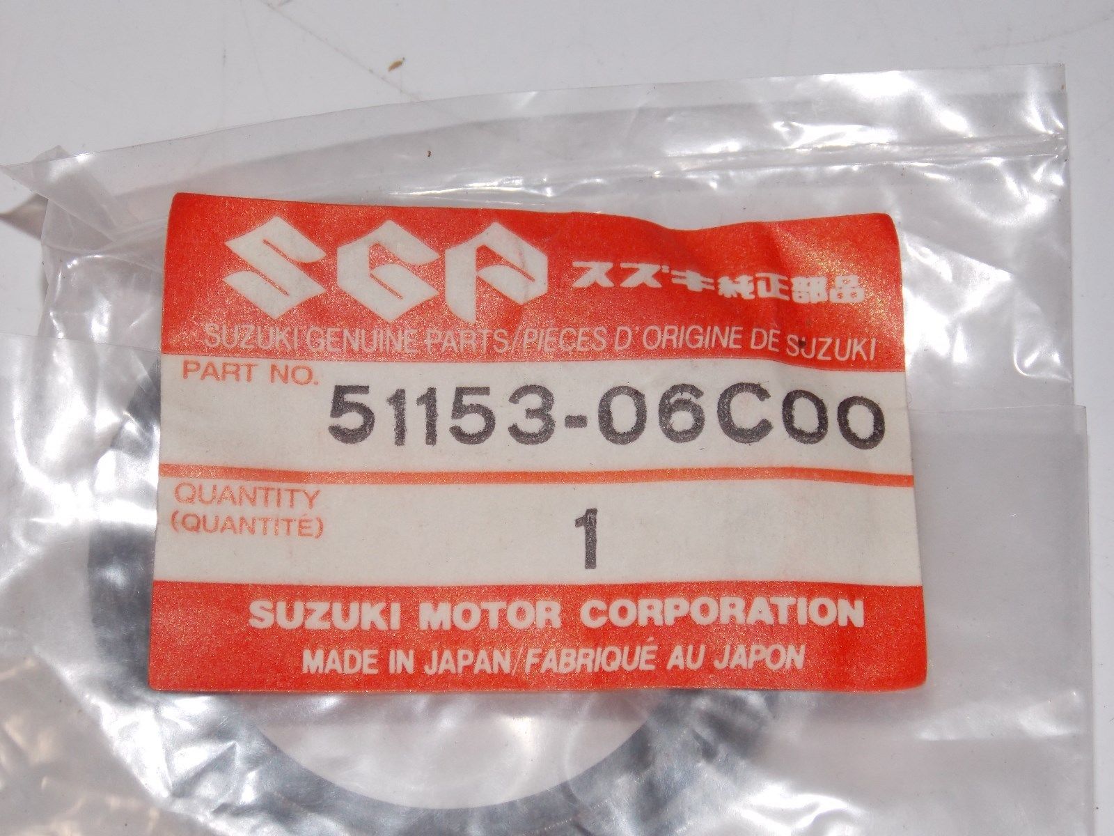 OEM SUZUKI 1990-1993 OIL SEAL FRONT DAMPER FORK VX800P GSF400P  51153-06C00 - MotoRaider