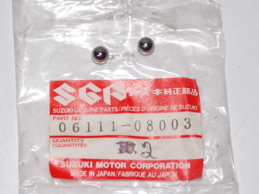 OEM SUZUKI 1971 2004 FOUR STEEL BALL T500 TM400 GT185 TS400 RM125 06111-08003 - MotoRaider