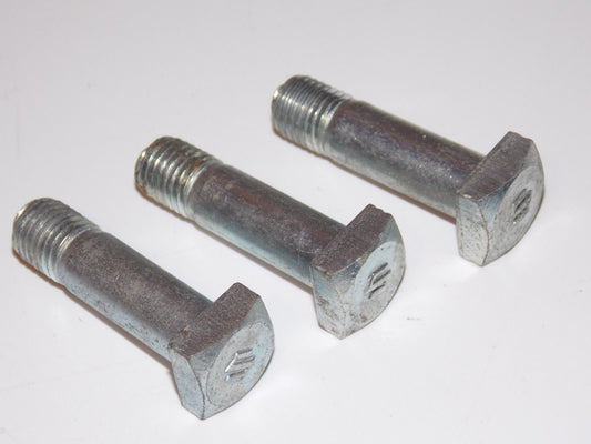3 NOS SUZUKI SQUARE HEAD BOLTS 10X35 MM SPROCKET CARRIER GT380 VINTAGE HARDWARE - MotoRaider