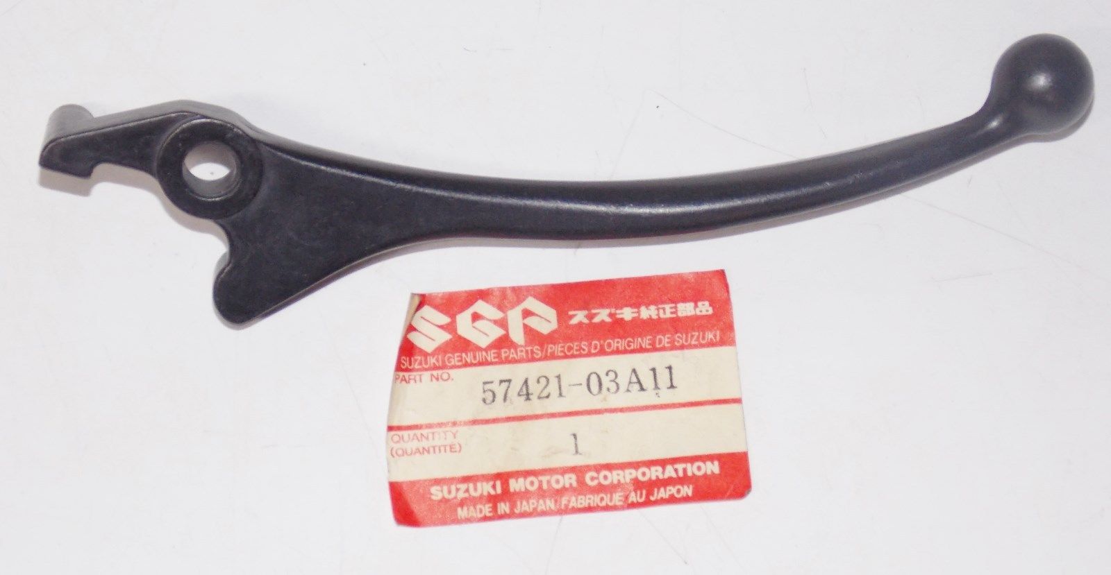 OEM SUZUKI 1992 BLACK BRAKE LEVER AH50 AH75 AH100 AP50 57421-03A11 - MotoRaider
