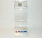 SUZUKI GSXR-750 DEALER SHOWROOM DISPLAY CLEAR PLEXIGAS H35" WITH BROCHURE POCKET - MotoRaider